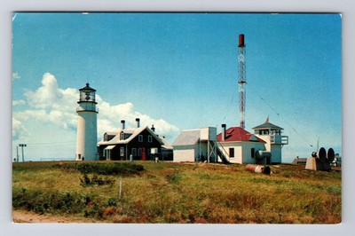 Cape Cod MA-Massachusetts, Highland Light, Outside, Vintage Postcard