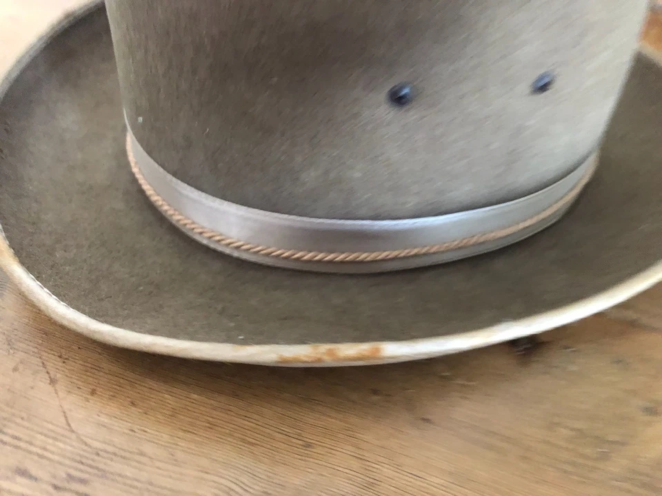Custom Bohlin Nutria Equestrian Bowler Child's Western Derby Hat signed inside - Image 4 of 4