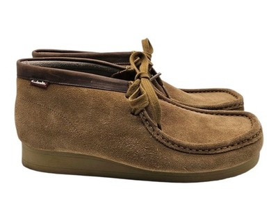 Clark's Originals Wallabee Boot Wheat Brown Suede Chukka Stinson Hi Men's 11