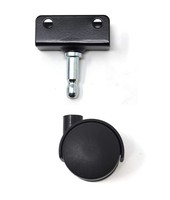 Design61 Universal MöBelrollen Mit U-Aufnahme 19Mm Lenkrollen Laufrollen