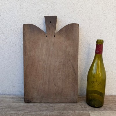 French Vintage Wood Cutting Board Rustic Bread Chopping Block 1103264