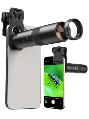 #ad 10X Telephoto Lens amp; 200mm Macro Lens 2 in 1 Aluminum Phone Camera Lens Kit ... $126.64