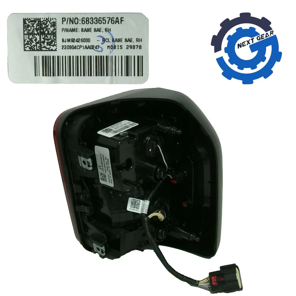 Luz trasera derecha compuesta OEM Mopar para Jeep Gladiator 2020-25 68336576AF Foto 3 de 4