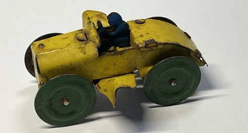 Vintage Wolverine Jet Roller-Coaster Car/Yellow with Driver 2.75" ROLLS