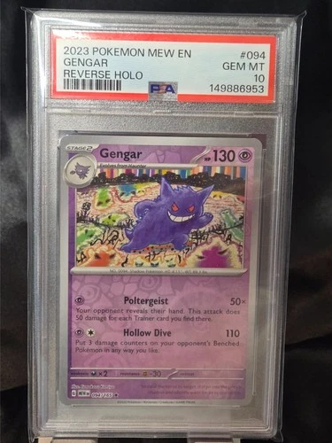 Gengar 094/165 Sv: Scarlet & Violet 151 Reverse Holo Gem Mint PSA 10