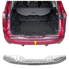 Chrome Rear Bumper Protector GLOSSY S.STEEL For FORD S-MAX 2006 to 2014