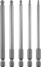 Ball End Hex Head Metric Allen Wrench Screwdriver Bit Set 5PCS 2.5mm 3mm 4mm 5mm