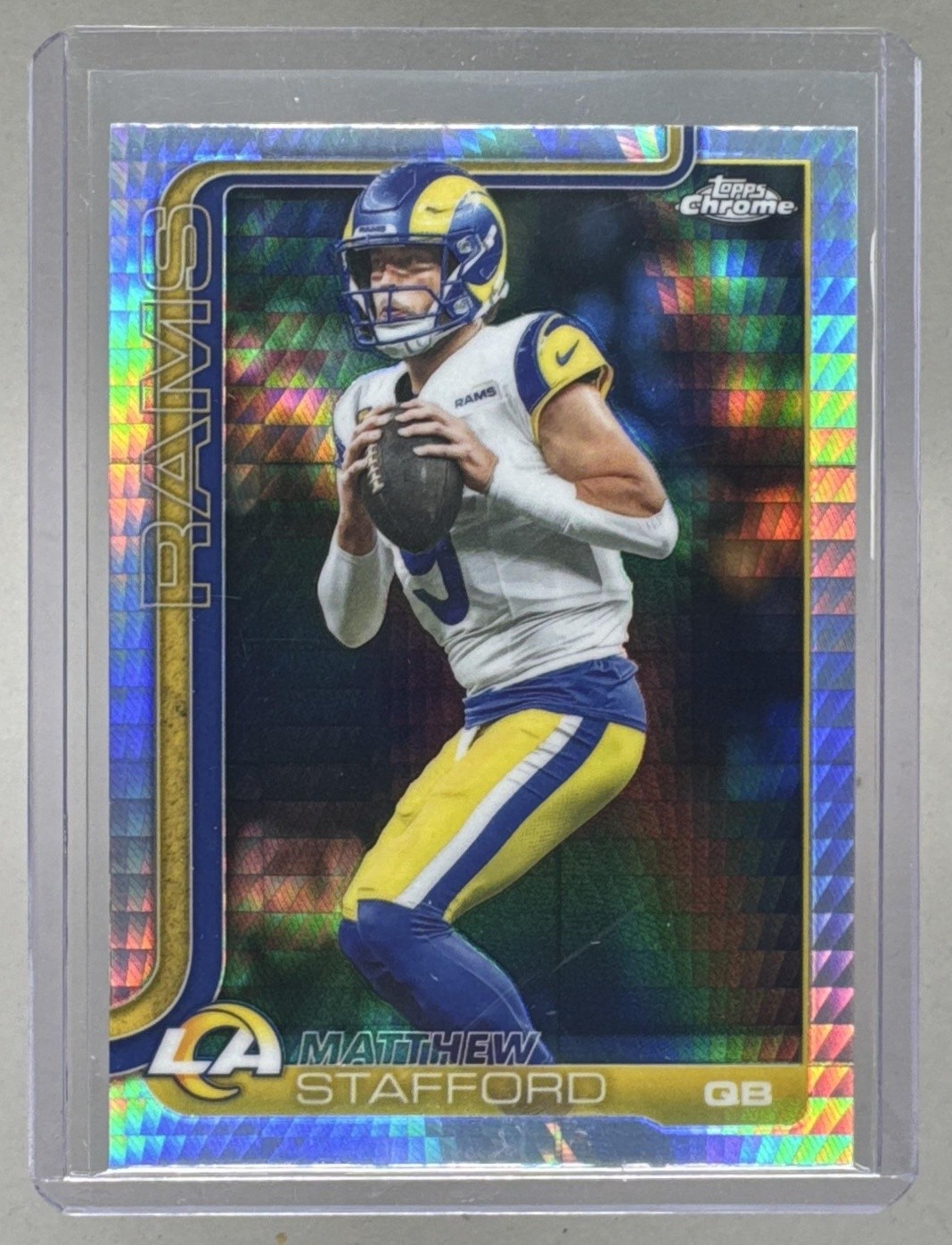 Matthew Stafford 2025 Topps Chrome #169 Prism Refractor