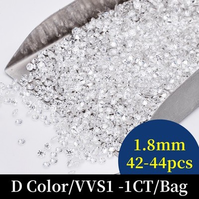 US Small Size Wholesale Loose Moissanite Round GRA VVS D 0.8mm-2.9mm for Jewelry