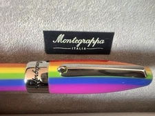 🔴 MONTEGRAPPA Fortuna Rainbow Ballpoint Pen with Warranty and NOS Case