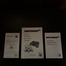Nintendo 64 Console Instruction Manual & Safety Booklet Original 1996 Authentic 