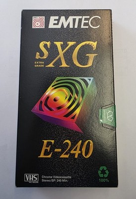 BASF SXG E 240, VHS Videokassette, Chrome Extra Grade, NEU, OVP. #K-488-08