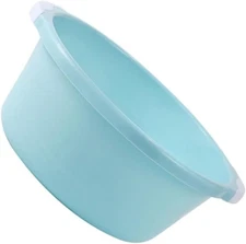 Healifty Home Bathroom Wash Basin 2pcs 38.5*32.5cm, Sky-blue 