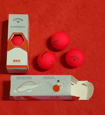 Brand New Callaway SUPERSOFT Matte Red Golf Balls 2 Sleeves  6 Balls SAVE 