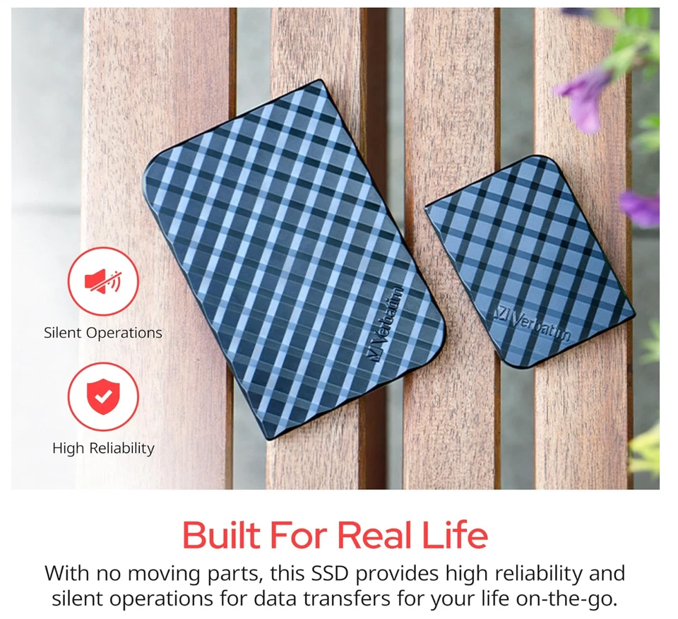 Verbatim Store 'n' Go 512GB SSD extern, USB-C 3.0, tragbar, Mac & Windows - Bild 3 von 4