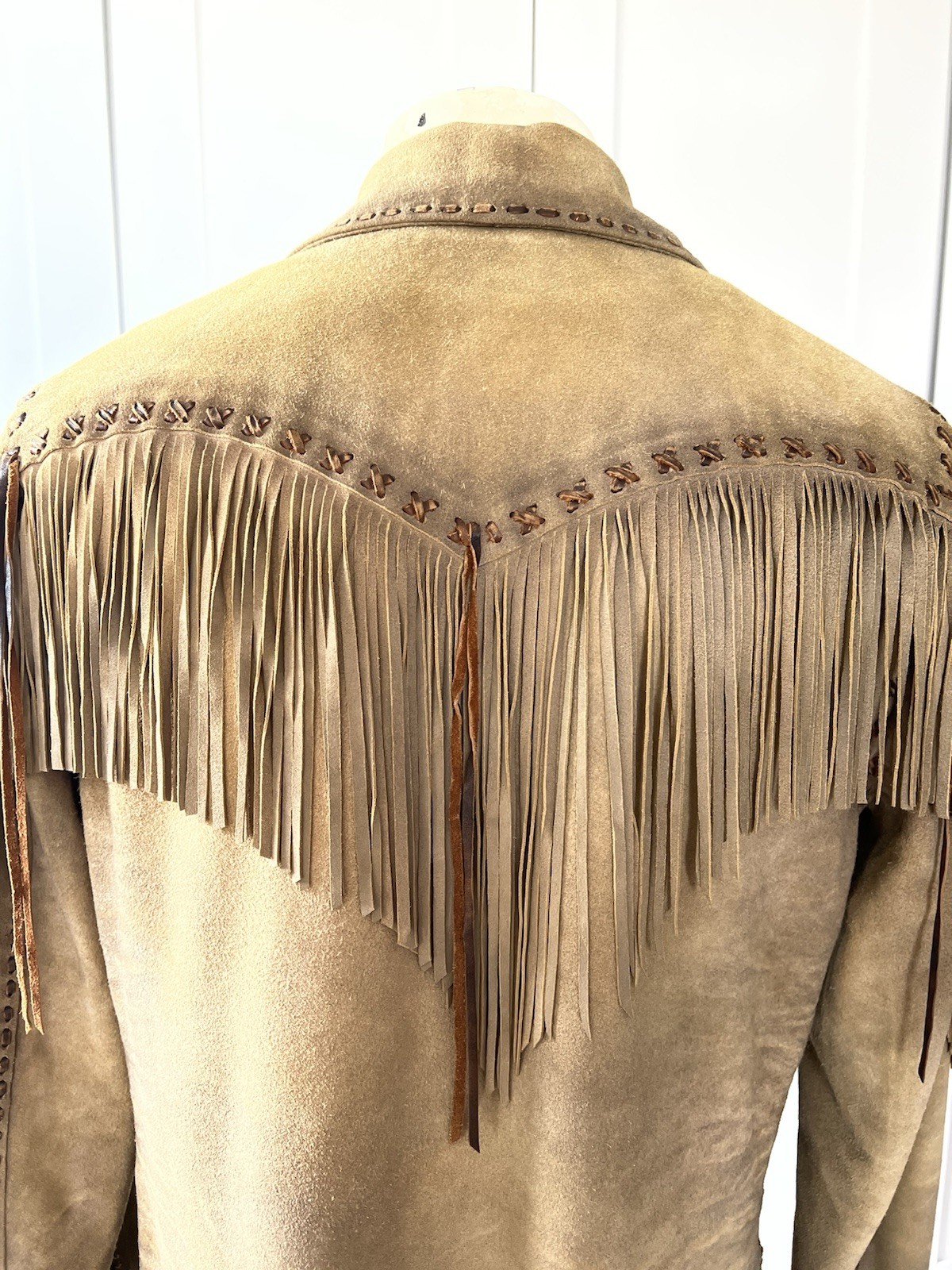 Authentic Ralph Lauren Calf Suede Tassel Jacket L Rare ! Denim & Supply image 9