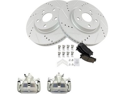 Front TRQ Brake Pad Rotor and Caliper Set fits Lexus ES350 2016-2018 53FWHG