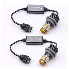 Error Free CANBUS Anti Hyper Flash Amber Yellow DRL LED Turn Signal Light 3157