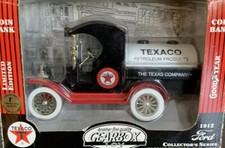 1912 Ford Texaco Oil Tanker Coin Bank Die Cast Limited Edition. Very Collectible