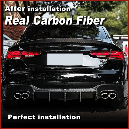 Difusor trasero de carbono para Audi A5 S-line S5 2020-2021 difusor alerón trasero - Imagen 7 de 14