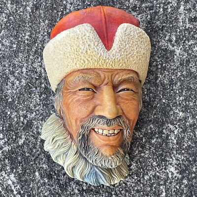 1966 Vintage Bossons Chalkware Ushanka Himalayan Congleton England  blt17j1