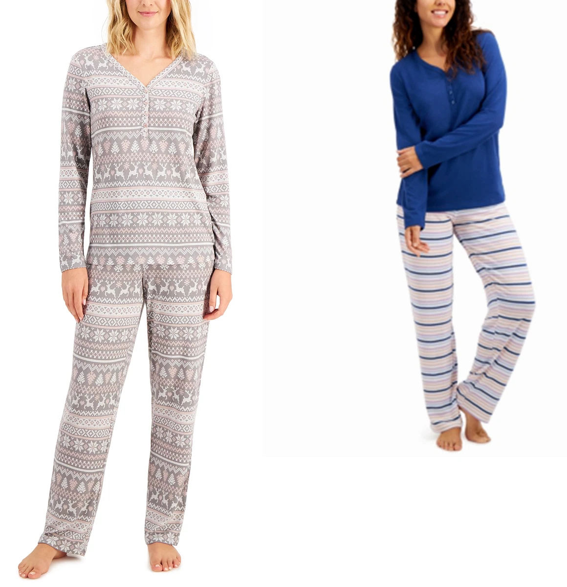 Soft knit pajama set hot sale