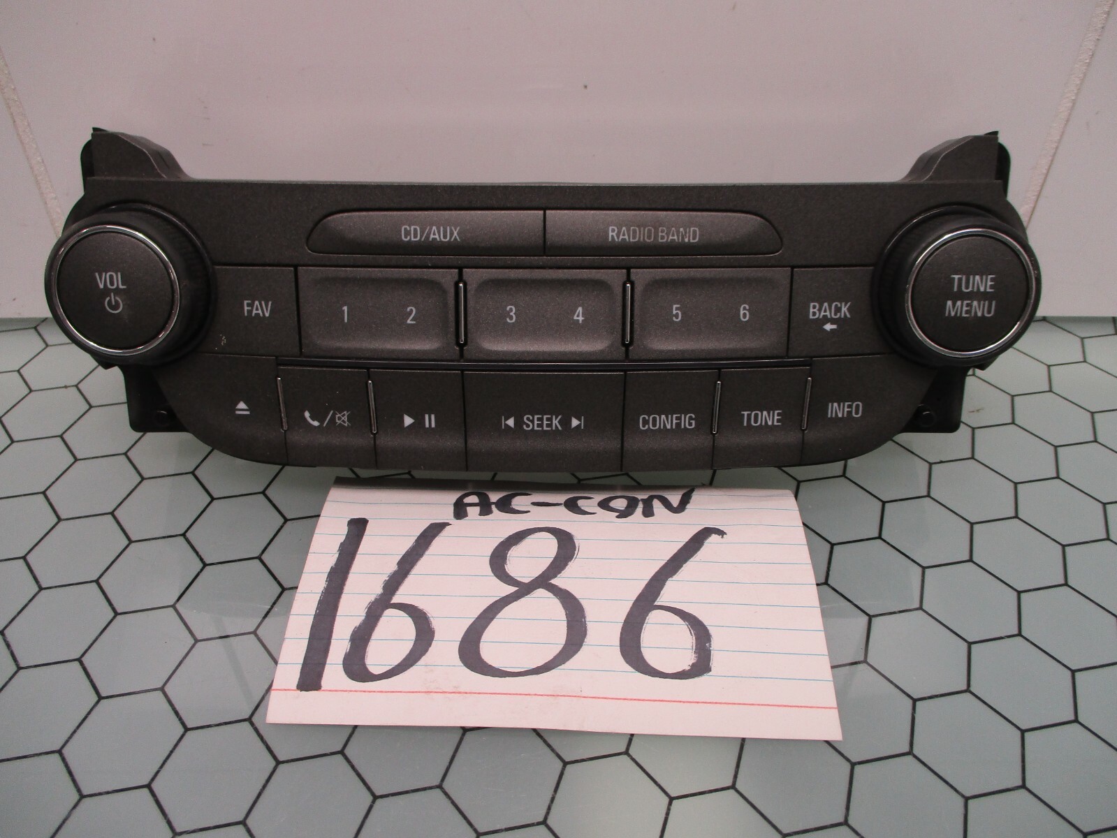 2013 Chevrolet Malibu Radio Control Panel Used Stock #1686-AC