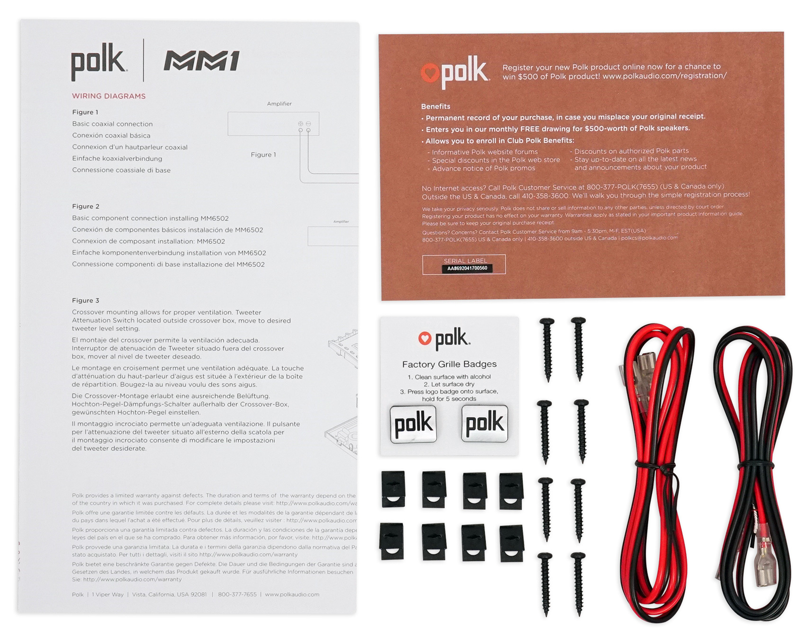 Polk 5x7 Rear Speaker Replacement Kit For 1999-2004 Ford F-250350450550