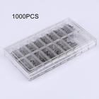 1000pcs Tiny Screws Nut + Screwdriver Watch Eyeglass Glasses Repair Tool Set Kit