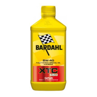 Öl Bardahl XTC C60 SAE 5W40 Motorrad 4T Mit Formel Polar Plus + Fulleren