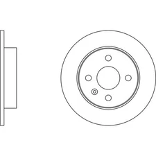 Apec Blue Brake Disc Rear SDK6048 for Opel and Vauxhall Astra / Meriva