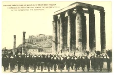 Orphans Under Care Of American East Relief Exercising At Jupiter Athens Postcard