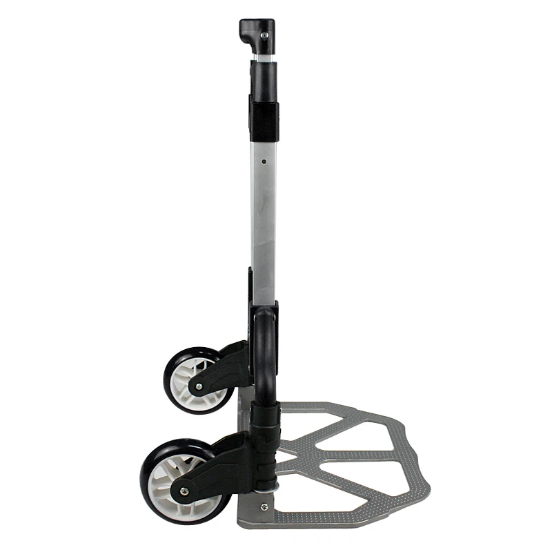 Carro plegable de aluminio carretilla de empuje carretilla plegable manual equipaje 170 lb Foto 3 de 4