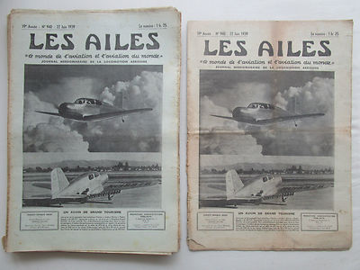 FLÜGEL 1939 940 HARLOW COUPE DEUTSCH HOLSTE SECAT VI LA MOUETTE DC-4 SKUA CNRA