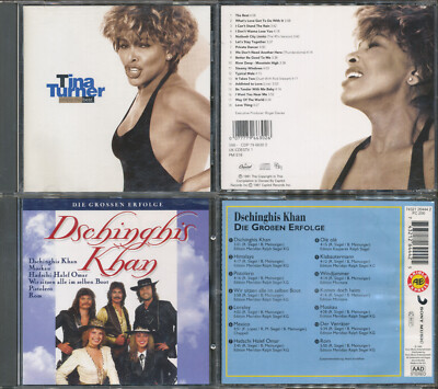 5 CDs - TINA TURNER, DSCHINGHIS KHAN, 2 X STANSFIELD, WESTERNHAGEN - GEBRAUCHT