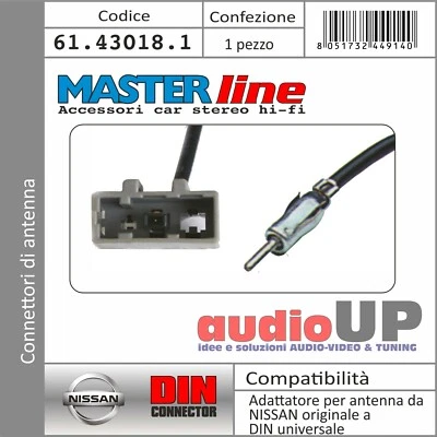 Connecteur D'Antennes Original À Connecteur DIN Universel Pour Nissan Pathfinder - Photo 1/2