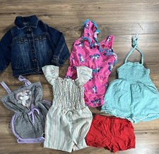 Lot Of 6 Girls Size 3T Summer Clothes Mixed Brands