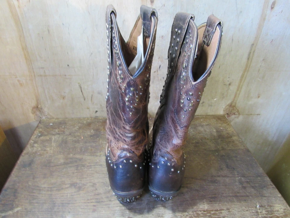 Botas vaqueras Ariat damas estrás envejecidas atrevidas marrón 10006850 talla 6,5 Foto 4 de 4