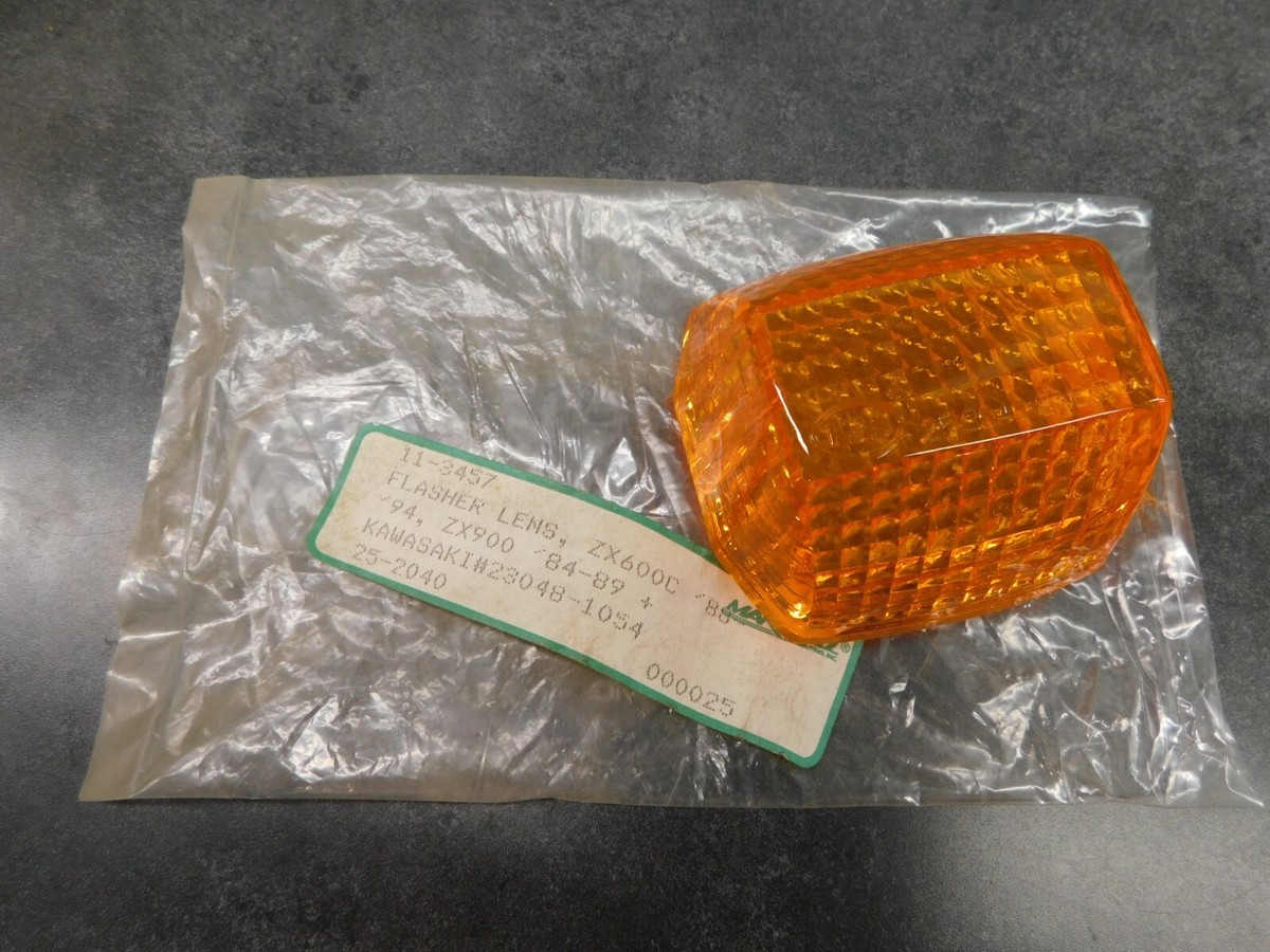 Kawasaki NOS Replacement Turn Signal Lens Amber 25-2040 2330 | eBay