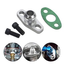 AN10 Turbo Oil Return Drain Flange Adapter Fit For Garrett GT28 GT30 GT35 GT25