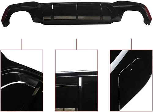Difusor trasero estilo M5 para BMW G30 serie 5 17-23 con parachoques negro brillante deportivo M - Imagen 3 de 12