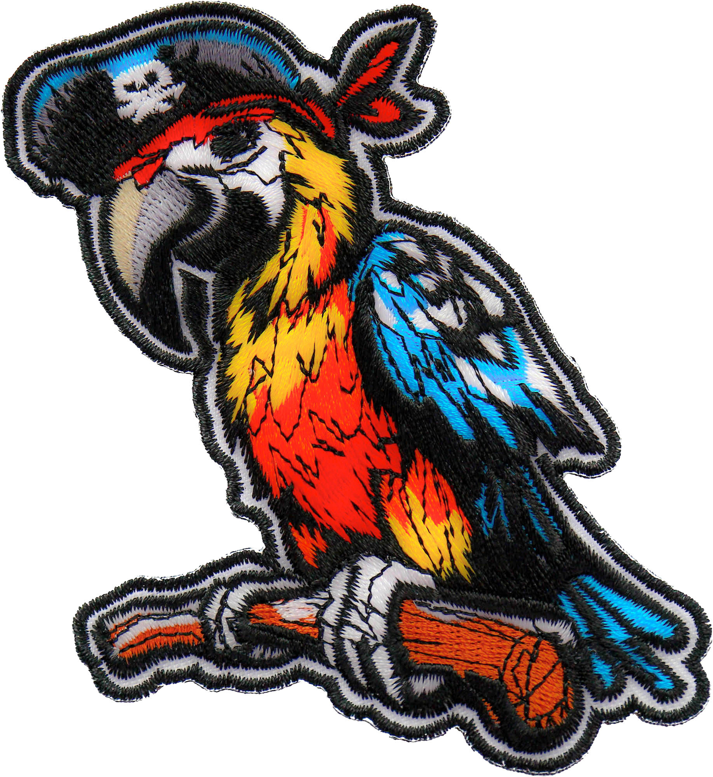 Pirate Parrot Patch - 3x3 inch - P7678