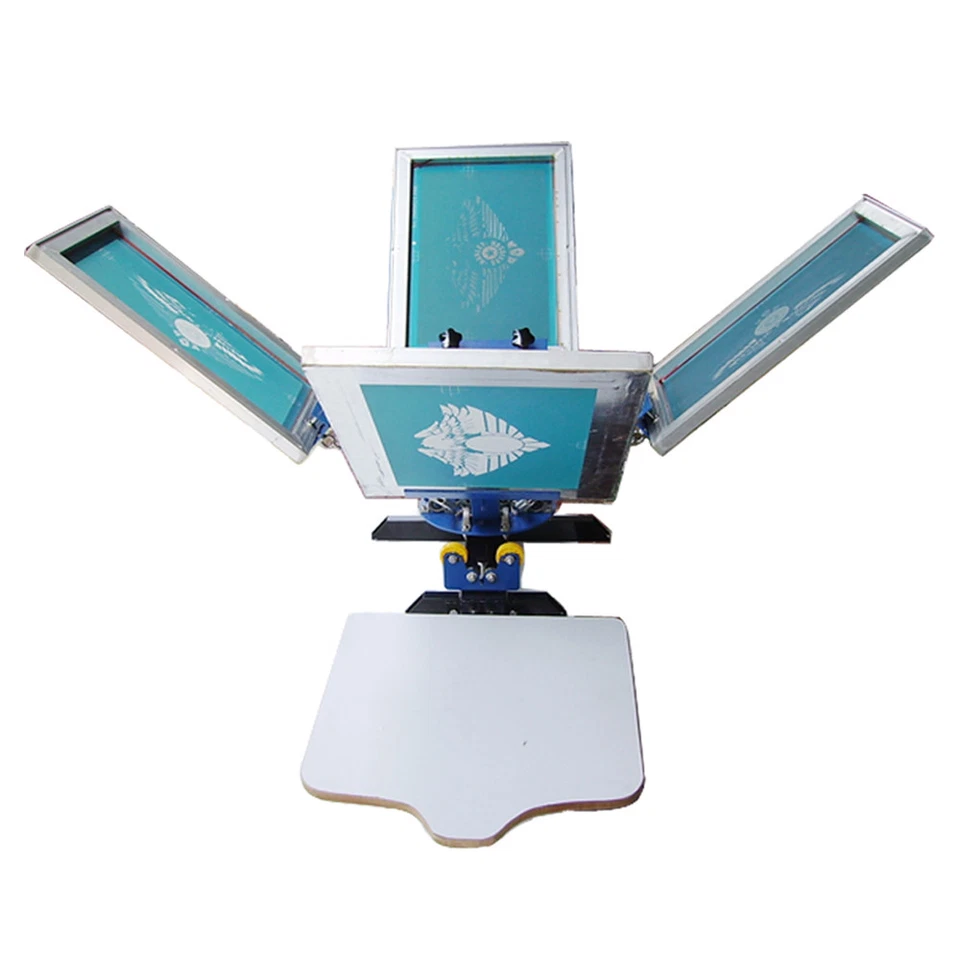 2 Station Silk Screen Printing Equipment T-Shirt Printing Press Machine 4 Color - Image 4 of 4