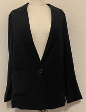 NWT A New Day Womens Sz Medium Blazer Jacket button L/S with pockets K12