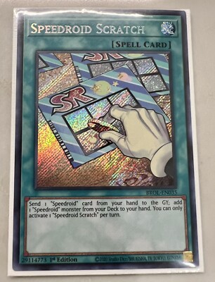 Yugioh x1 Speedroid Scratch 1st Edition Secret Rare BROL-EN035 (Near Mint!)  | eBay