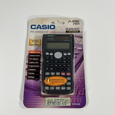 Casio FX-300MS Plus Solar Scientific Calculator NEW/ SEALED