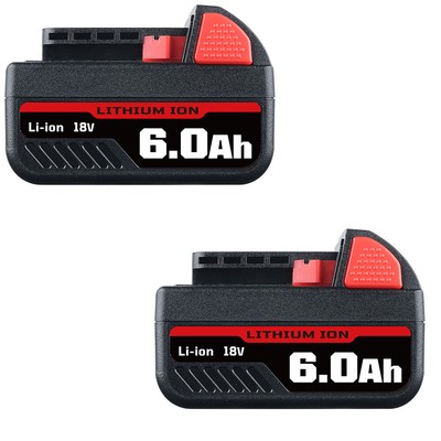 2-PACK For Milwaukee M18 LITHIUM XC 6.0 AH Extended Capacity Battery 48-11-1860