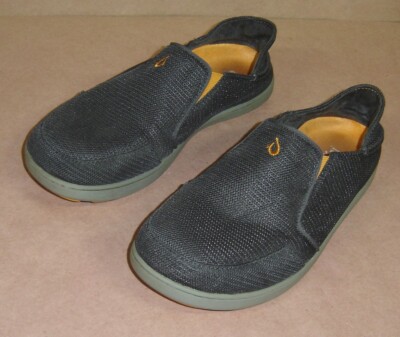 OLUKAI  MENS GREY MESH LOAFERS Olukai Nohea Mesh Mens Size 9 Gray Slip On Comfort Shoes  main image 3