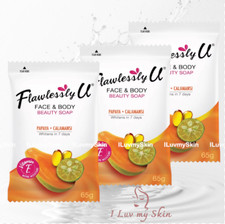 Flawlessly U 2in1 Papaya Calamansi Whitening Soap 3x65g