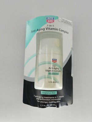Visible Anti-Aging Vitamin Complex by Rite Aid, Fragrance Free 7 Vitamins NEW